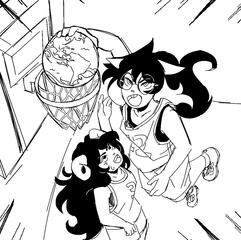 projected price: $22 -- one full body sketch, plus another ($5), plus $5 for complexity